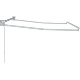  Ručno sklopiva konstrukcija tende Bijeli 2 5 x 2 m Aluminij - Bijeli 2 5 x 2 m Ručna | shoptok.hr