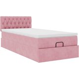  Otomanski krevet s madracem i LED ružičasti 80x200cm baršun | shoptok.hr