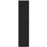 vidaXL Visoka omara črna 45x42,5x185 cm inženirski les | Shoptok.si