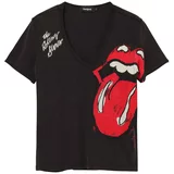 Desigual Majica 'Rhinestone The Rolling Stones' crvena / crna / bijela