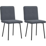 Maison Chic Jedilni stoli - Vzorci stoli 2 kosa temno siv žamet A515, (22032778) | Shoptok.si