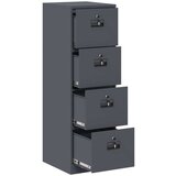 Kabinet za datoteke s policom 2 pcs Antracit 44 x 50 x 106.5 cm | shoptok.hr