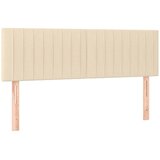  Krevet s oprugama i madracem krem 140 x 190 cm od tkanine | shoptok.hr