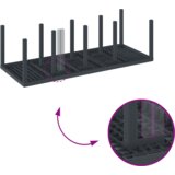 vidaXL 9-delni vrtni jedilni set s blazinami antracitne barve poli ratana | Shoptok.si