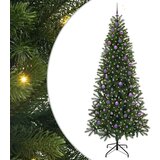 vidaXL Umestno božično drevo med 300 LED Zelena 240 cm PE in PVC | Shoptok.si