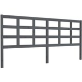  Uzglavlje za krevet sivo 205,5 x 4 x 100 cm od masivne borovine | shoptok.hr