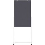 magnetoplan univerzalna tabla, format table 750 x 1200 mm, bela tabla / siva klobučevina | Shoptok.si