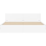  Okvir za krevet s uzglavljem i LED bijeli 180x200 cm | Eponuda.com