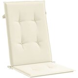  Jastuci za vrtne stolice 4 kom krem 120 x 50 x 3 cm od tkanine | shoptok.hr