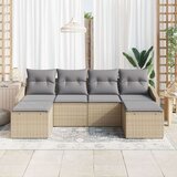  vrtna jedilna garnitura, 6-delna, poli ratan | Shoptok.si