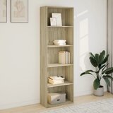  Regal za knjige boja hrasta 60x30x189 cm od konstruiranog drva | Eponuda.com