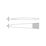 Knipex univerzalna precizna tupa pinceta 200mm (92 61 01)
