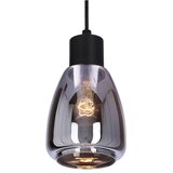 Candellux Lighting Crna viseća svjetiljka sa staklenim sjenilom ø 12 cm Moldo – | shoptok.hr