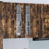  Zidni stakleni ormarić Lucca Dimljeni hrast 60 x 31 x 100 cm | shoptok.hr