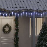 vidaXL Božične ledene sveče 200 LED hladno bele 20 m akril PVC | Shoptok.si