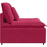  Modularni kauč s jastucima, vinsko crvena 100 cm | Shoptok.si