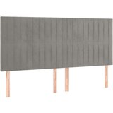  Box spring postelja z vzmetnico LED svetlo siva 200x200cm žamet, (20761261) | Shoptok.si