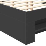  Krevetna konstrukcija Crna 120 x 200 cm Konstruirano drvo | shoptok.hr