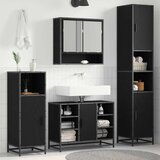  Set namještaja za kupaonicu Crni hrast 35 x 37,5 x 188,5 cm | shoptok.hr