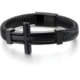 Narukvica Big Cross - Crna KP32505 | Shoptok.si