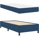Box Postelja z vzmetnico Modra in črna 90 x 190 cm | Shoptok.si