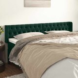  Uzglavlje s ušima tamnozeleno 183x16x78/88 cm baršunasto | Eponuda.com