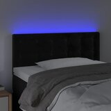  LED uzglavlje crno 90x5x78/88 cm baršunasto | shoptok.hr