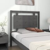  Uzglavlje za krevet sivo 95,5 x 4 x 100 cm od masivne borovine | shoptok.hr