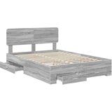  Konstrukcija postelje Siva Sonoma 150 x 200 cm Konstruiran les, (5000102973) | Shoptok.si