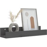  Zidne police 2 kom sive 50 x 12 x 9 cm od masivne borovine | shoptok.hr
