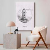 Artgeist Slika Na Platnu Black And White Lighthouse | Shoptok.si