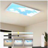  Brilagi -LED Prigušiva stropno svetlo SLIMFRAME LED/80W/230V 120x60 cm srebrna/plava + sa daljinskim upravljačem | Eponuda.com