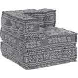  Modularni Pouf Svijetlo Sivi 70x70x54 Tkanina | shoptok.hr