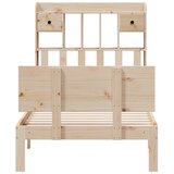  s regalom za knjige bez madraca 90x190 cm od borovine | shoptok.hr
