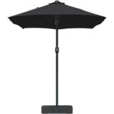  Vrtni dežnik Črna 385 x 209 x 244 cm Poliester in jeklo, (5000160743) | Shoptok.si