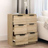  Komode 2 kom boja hrasta sonome 30x30x70 cm konstruirano drvo | shoptok.hr