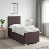  Boxspring krevet s madracem Tamno smeđa 100 x 200 cm Tkanina - Tamno smeđa 100 x 200 cm Dizajn linija | shoptok.hr