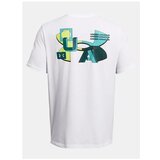 Under Armour UA Color Block Logo Left Chest SS Shirt, White/Sonic Yellow - XL, (21576503) Cene