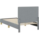  Krevet za djecu s uzglavljem Svijetlo siva 80 x 160 cm tkanina | shoptok.hr
