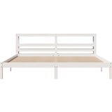  Okvir kreveta bez madraca bijeli 180x200 cm od masivne borovine - Bijela 180 x 200 cm | shoptok.hr