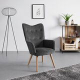 Bessagi Home fotelj natalie, siva | Shoptok.si