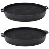 vidaXL Ogleni filtri za kuhinjsko napo 2 kosa 210 mm | Shoptok.si