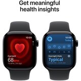 Apple Watch serije 11 Cellular 42mm S/M MF834ZR/A s crnim aluminijastim ohišjem in crnim športnim trakom. | Shoptok.si