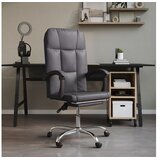  Uredski naslonjač od umjetne kože sivi | shoptok.hr