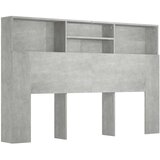  Uzglavlje s ormarićem siva boja betona 160 x 19 x 103,5 cm | shoptok.hr