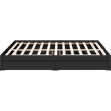  Okvir za krevet s ladicama crni 200x200 cm konstruirano drvo | shoptok.hr