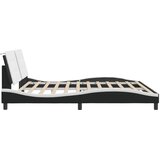  Okvir kreveta s LED-om bez madraca Zadar crno-bijeli 200 x 200 cm | Eponuda.com