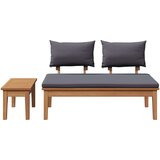  Vrtna klupa i set stolica 2 pcs Siva i smeđa | Eponuda.com