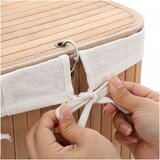 Songmics Koš za perilo 72 L, rjav bambus | Shoptok.si