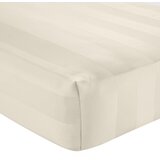 Catherine Lansfield Krem satenska plahta s gumom 185x200 cm So Soft Satin Stripe – Cijene